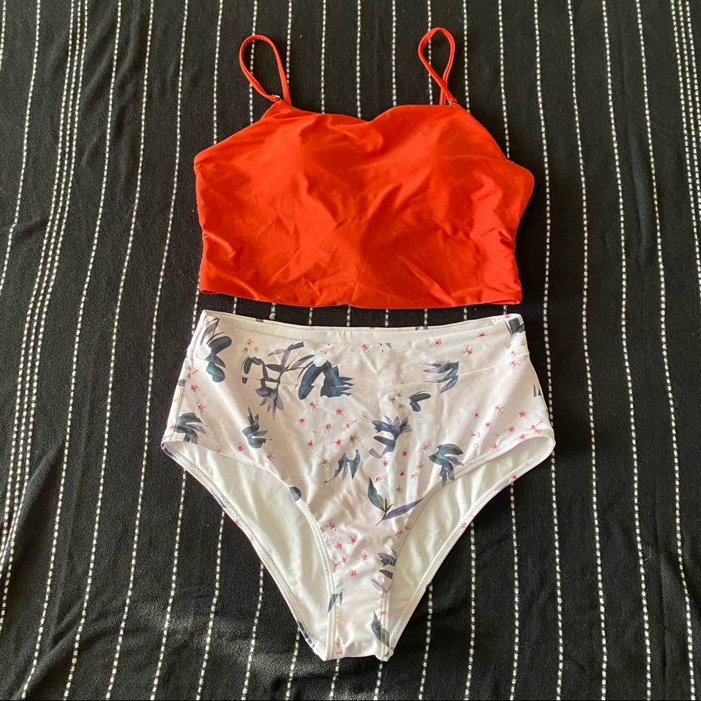 Shein high waisted two piece swimsuit